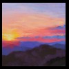 Mensano Sunset 
Pastel, 2015